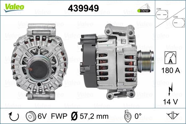 Valeo 439949 - Laturi inparts.fi