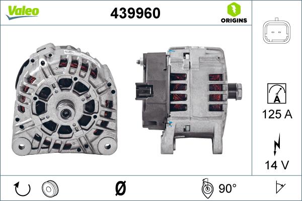 Valeo 439960 - Laturi inparts.fi