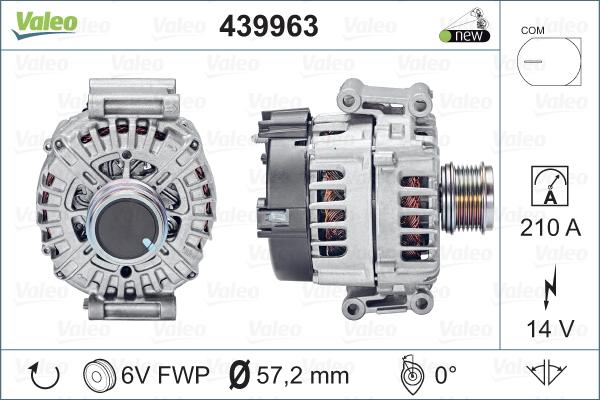 Valeo 439963 - Laturi inparts.fi