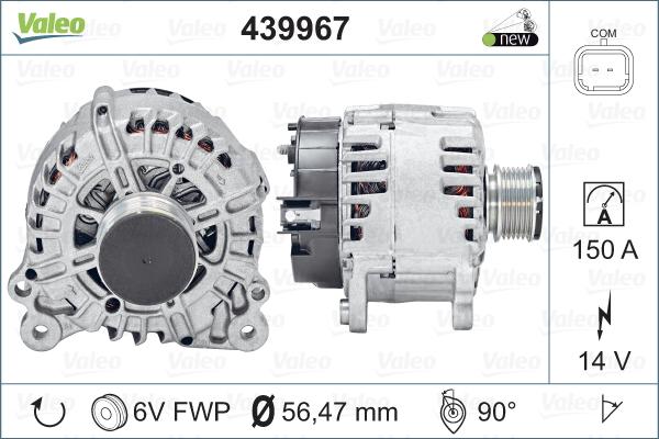 Valeo 439967 - Laturi inparts.fi