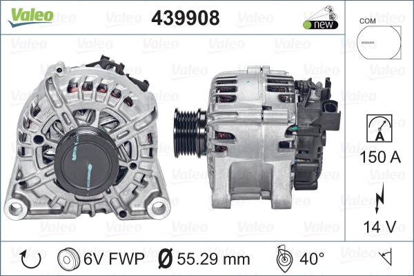 Valeo 439908 - Laturi inparts.fi