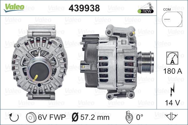 Valeo 439938 - Laturi inparts.fi