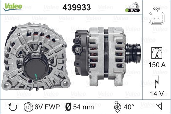 Valeo 439933 - Laturi inparts.fi