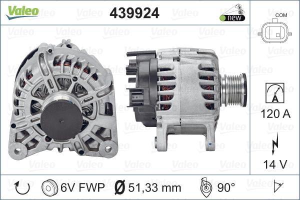 Valeo 439924 - Laturi inparts.fi