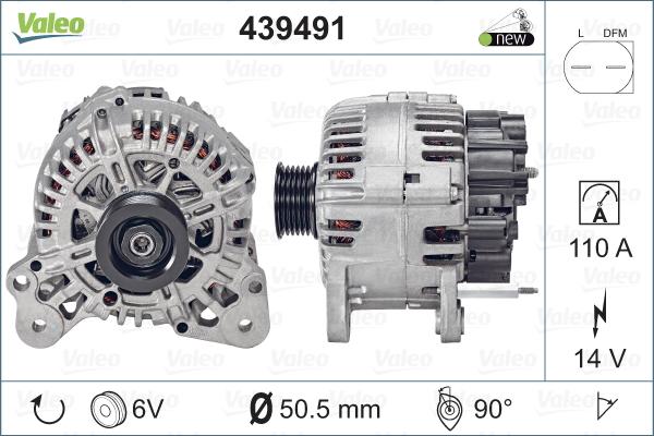 Valeo 439491 - Laturi inparts.fi