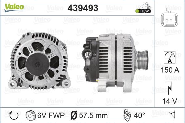 Valeo 439493 - Laturi inparts.fi