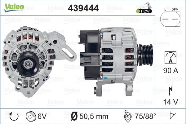 Valeo 439444 - Laturi inparts.fi