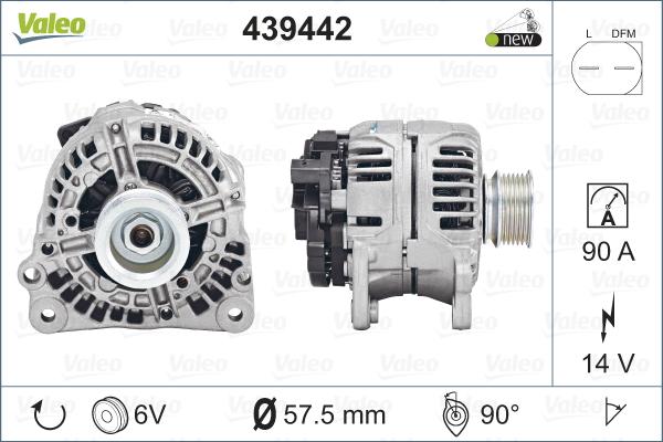 Valeo 439442 - Laturi inparts.fi