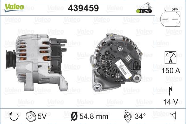 Valeo 439459 - Laturi inparts.fi