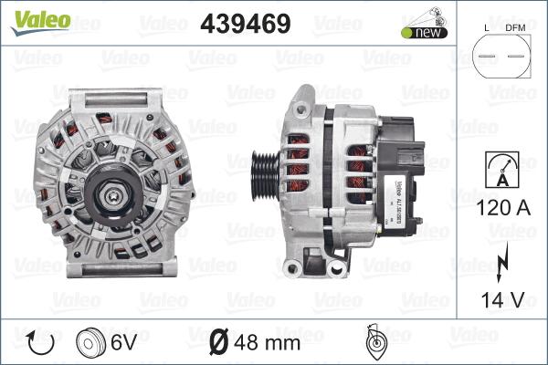 Valeo 439469 - Laturi inparts.fi