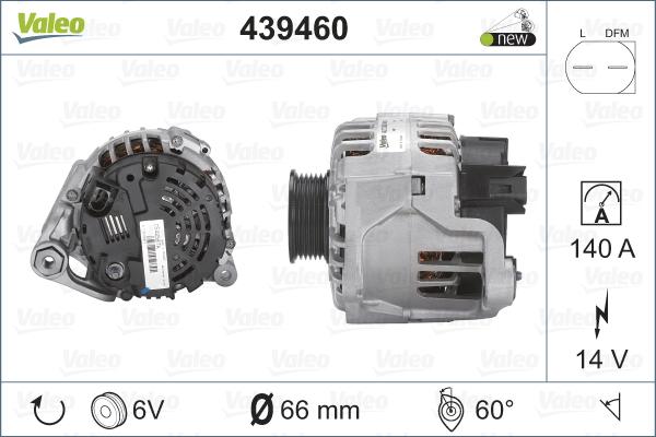 Valeo 439460 - Laturi inparts.fi