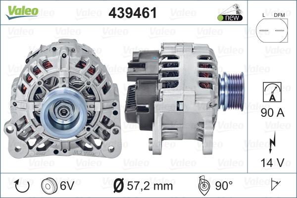 Valeo 439461 - Laturi inparts.fi