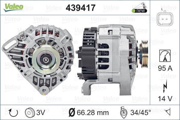 Valeo 439417 - Laturi inparts.fi