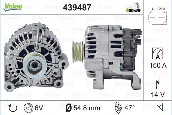 Valeo 439487 - Laturi inparts.fi