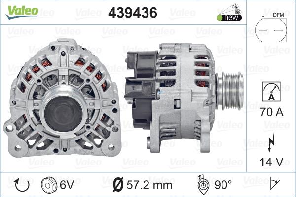 Valeo 439436 - Laturi inparts.fi