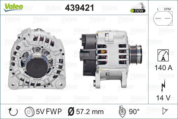 Valeo 439421 - Laturi inparts.fi