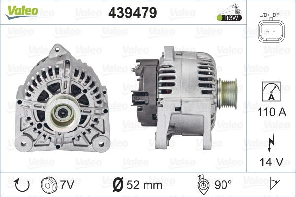 Valeo 439479 - Laturi inparts.fi