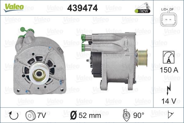 Valeo 439474 - Laturi inparts.fi