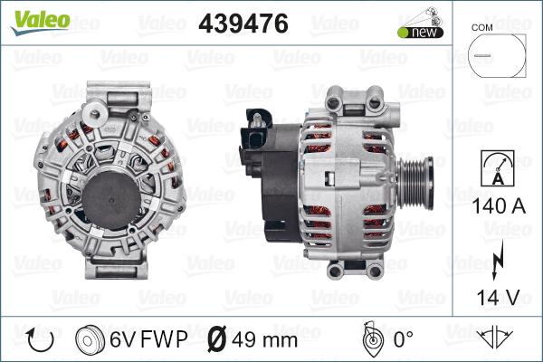 Valeo 439476 - Laturi inparts.fi