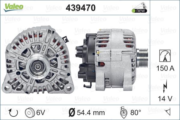 Valeo 439470 - Laturi inparts.fi