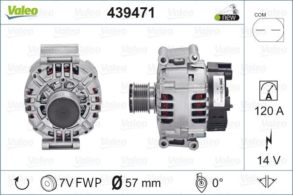 Valeo 439471 - Laturi inparts.fi