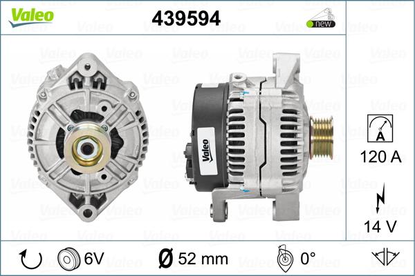 Valeo 439594 - Laturi inparts.fi