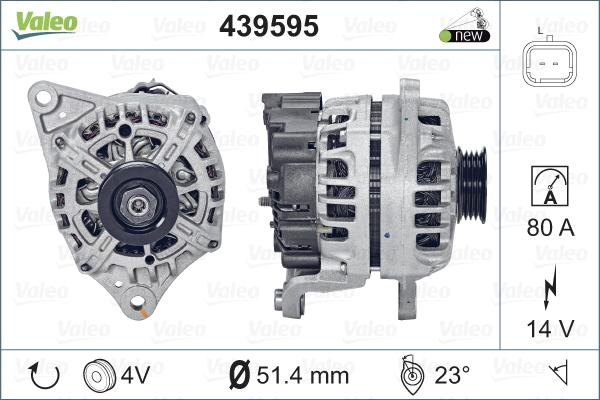 Valeo 439595 - Laturi inparts.fi