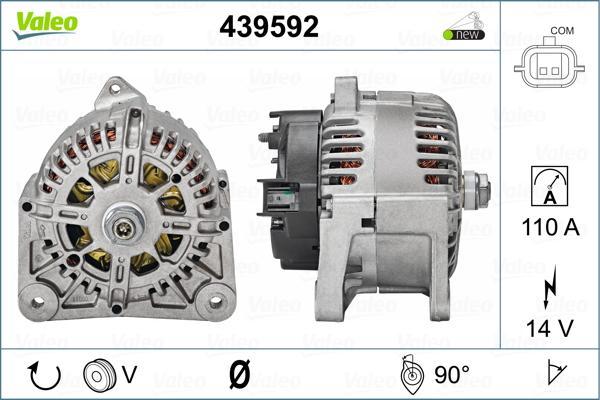 Valeo 439592 - Laturi inparts.fi