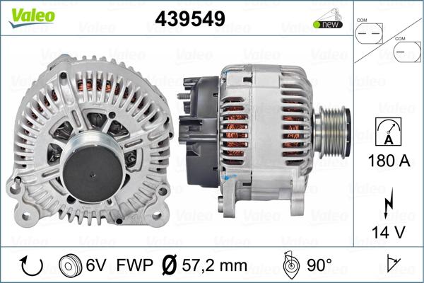 Valeo 439549 - Laturi inparts.fi