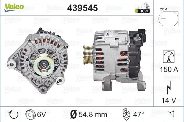 Valeo 439545 - Laturi inparts.fi