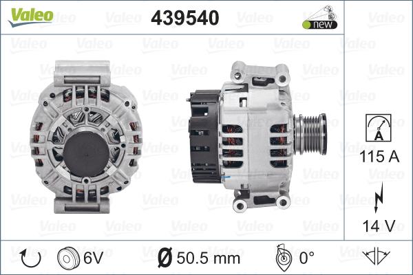 Valeo 439540 - Laturi inparts.fi