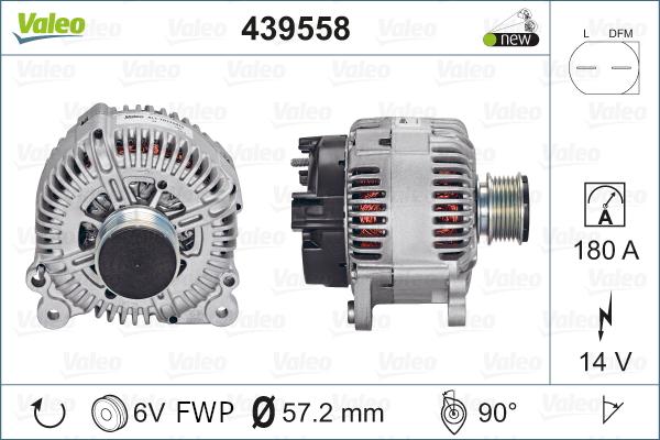 Valeo 439558 - Laturi inparts.fi