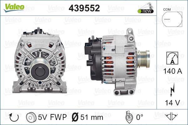 Valeo 439552 - Laturi inparts.fi