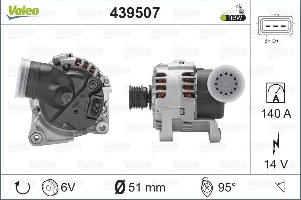 Valeo 439507 - Laturi inparts.fi