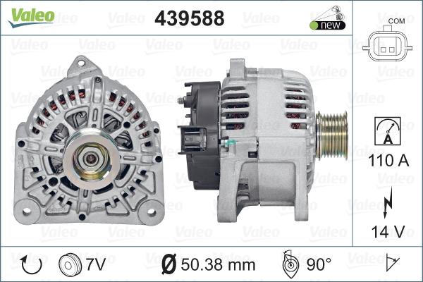 Valeo 439588 - Laturi inparts.fi