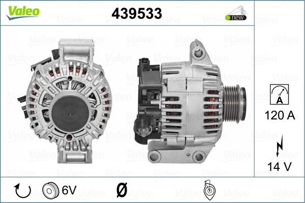 Valeo 439533 - Laturi inparts.fi