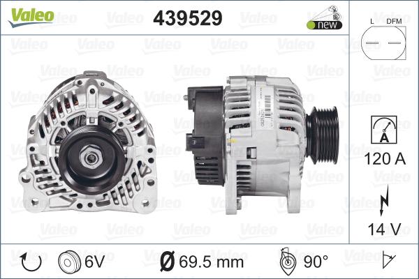 Valeo 439529 - Laturi inparts.fi