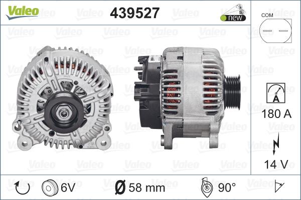 Valeo 439527 - Laturi inparts.fi