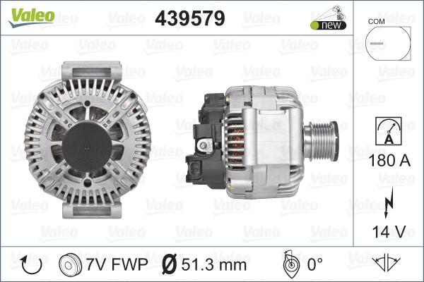 Valeo 439579 - Laturi inparts.fi