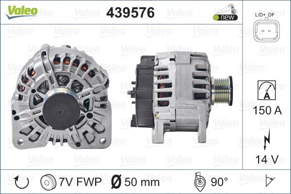 Valeo 439576 - Laturi inparts.fi