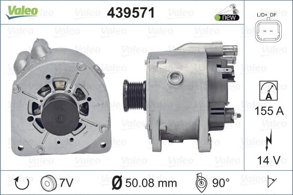 Valeo 439571 - Laturi inparts.fi