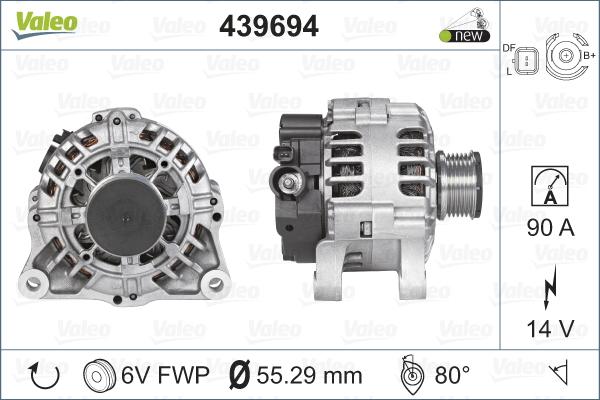 Valeo 439694 - Laturi inparts.fi