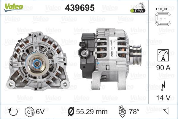 Valeo 439695 - Laturi inparts.fi