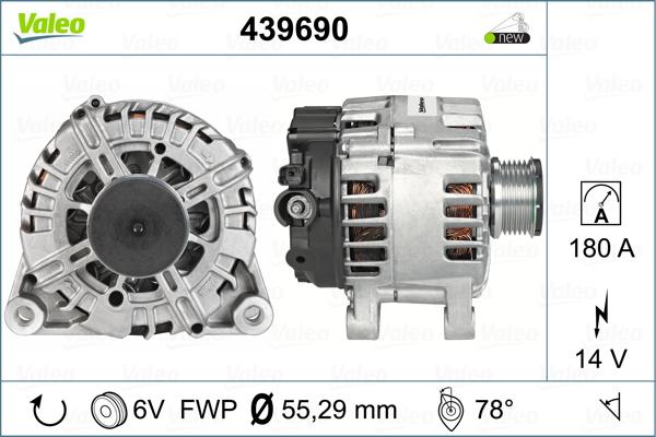 Valeo 439690 - Laturi inparts.fi