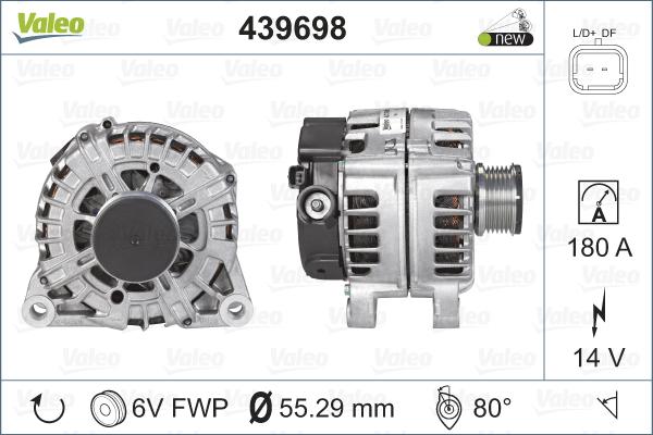 Valeo 439698 - Laturi inparts.fi