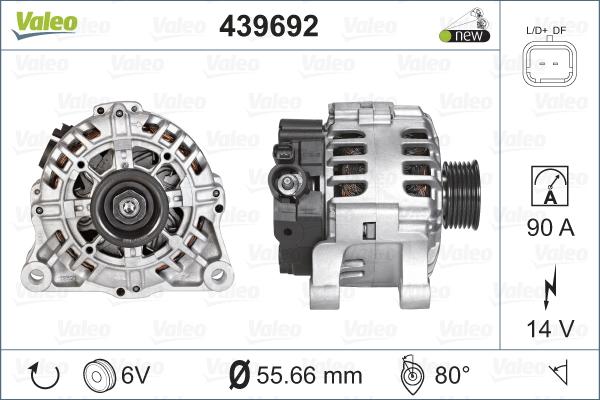 Valeo 439692 - Laturi inparts.fi