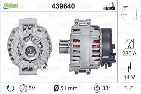 Valeo 439640 - Laturi inparts.fi