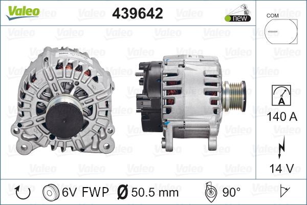 Valeo 439642 - Laturi inparts.fi