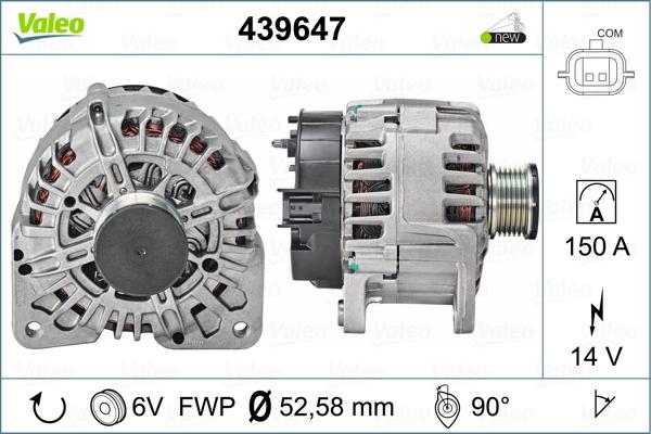 Valeo 439647 - Laturi inparts.fi