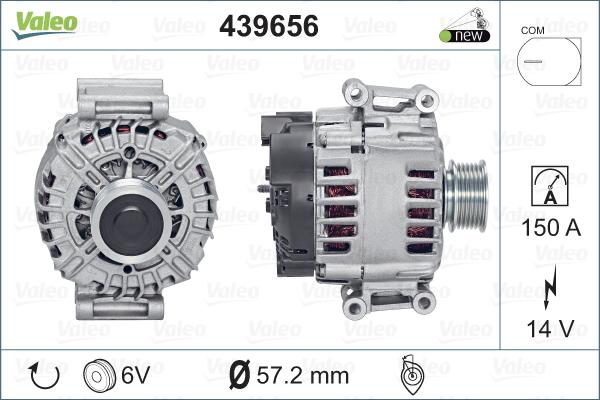 Valeo 439656 - Laturi inparts.fi